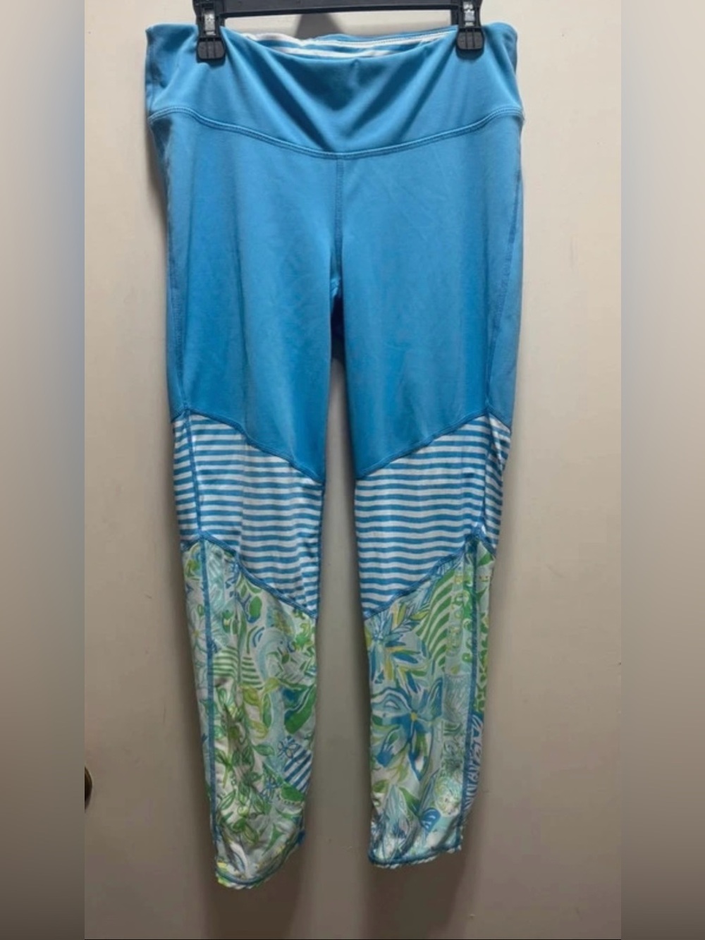Lilly Pulitzer Blue Striped & Floral women’s Leggings